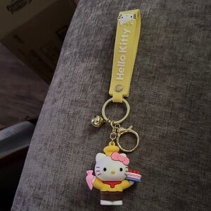 Hello Kitty Yellow and Pink Bag Charm